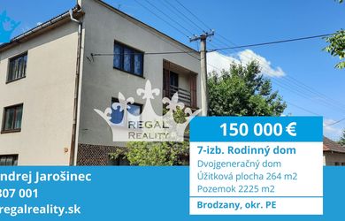 Családi ház az eladás a Brodzany