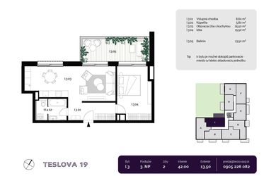 2 szobás lakás az eladás a Bratislava-Ružinov